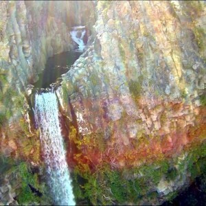 Never seen before Velo de Novia or Bride’s Veil waterfall in Chile (Drone footage) - YouTube