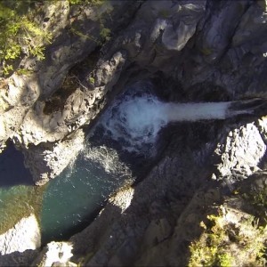 Drone view at Las Siete Tazas (The seven cups waterfalls) in Chile - YouTube