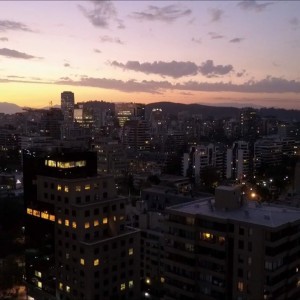 Sunset in Santiago Chile the richest city in south America (Aerial view Mavic Pro) - YouTube